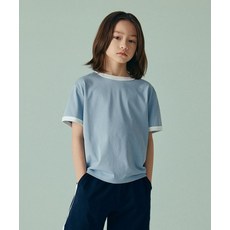 무신사 스탠다드 MUSINSA STANDARD KIDS 릴렉스드 링거 티셔츠 [블루 그레이] MKCTS5K05-BY 418585
