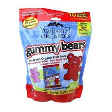야미 어스 유기농 구미 베어 10 스낵 팩 198g (2개 팩) Yummy Earth Organic Gummy Bears 10 Snack Packs 7 oz (Pack of 2), 1개