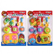 싹뚝소꿉 놀이세트 유아 소꿉놀이 부엌 요리 장난감, 1개