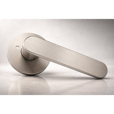 국산 항균 도체 201 녹 변색없는 니켈무광 버튼잠금 방문손잡이 레버 도어락 시공편리, 1개, 무광그레이