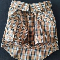 熱賣 寵物服飾格子服飾泰迪比熊博美法鬥襯衫服飾薄款服飾小型犬服飾寵物服飾春秋狗衣服6EGU, 1個