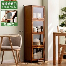 좁은 5단 원목 40cm 찻장 진열장 30cm 투명 3단 카페장 4단 고화질 홈카페 투명, J. HD 투명 플립 도어 4겹 40cm