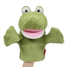 아빠랑 인형극놀이 개구리 손인형 아기생일선물 감각놀이 영유아발달 인형극인형, 1개