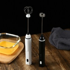 USB充電打蛋器電動家用小型攪拌器奶泡器 打奶油打奶器烘焙打蛋機, 銀色:經典款