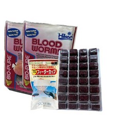 냉동장구벌레3개+피더컵세트 냉짱 물고기간식 디코장구벌레 열대어 민물 인디언복어 물고기 구피먹이 히카리급여통 수조전용급여기, 3개, 100g