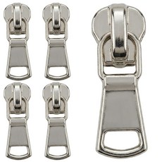 Joeunmall 5호 비슬론 지퍼고리 지퍼머리 지퍼손잡이 개이빨, 5개, 5호-니켈