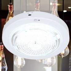 원형 센서등 LED 15W 주광색 신발장 창고 인테리어 욕실 천정등 아파트, 1개
