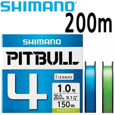 정품 시마노 핏불 4합사 200m PL-M64R 일본 합사, 4합200m 라임1호, .