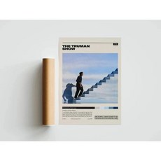 영화 트루먼 쇼 쇼생크 구속 년대 레트로 포스터 거실 캔버스 그림 벽 예술 홈 장식, 20. Q1801