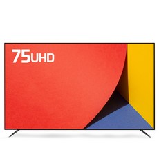 티브이지 75인치TV UHD 4K LEDTV 대기업 정품패널, 75인치, 75UHD, 스탠드형, 고객직접설치