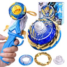 對戰陀螺 奧迪雙鉆颶風戰魂陀螺玩具兒童強化競技斗王對戰旋轉男孩戰神之翼, 1個, 经典齿条发射【赤练狂刀,均码