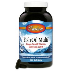 Carlson 複合魚油膠囊, 1罐, 180顆, 1罐