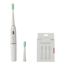 건전지식 음파 전동칫솔 교체용 칫솔모 포함 세트, 1개