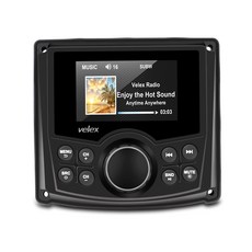 VELEX Marine Stereo Audio Video Player FM/AM with Bluetooth Streaming for Yacht Boat UTV ATV, 1개