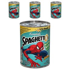 캠벨스 스파게티오 헬씨 키즈 파스타 인 토마토 앤 치즈 소스 스파이더맨, 448g, 4개