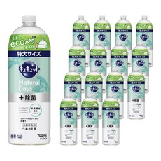 Q-Tutto Natural Days + 馬鞭草柑橘香型洗潔精補充裝, 16個, 700ml