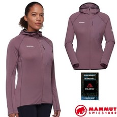 【MAMMUT 長毛象】送》女 保暖抗風防潑 連帽針織外套 Polartec Aenergy 登山防風外套 05550