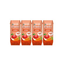 파스퇴르 유기농주스 사과당근 125ml 48개