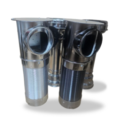 비엠지코리아 측향 이동식후드 테이블이동 로스터팬, 크롬측향, 1개