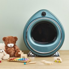 [독일브랜드] 미니 의류 건조기 3kg 소형 저소음 살균 건조기 자취방 원룸 수건 아기옷 건조기 추천, 올리브그린