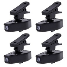 개 독서등 책 범용 램프 손전등 1 조절 랜턴 가능한 클립 4 안경, 5.4pcs