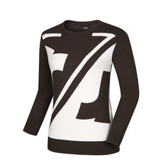 renoma GOLF 女士徽標拼色點針織上衣 RWSRI7205-816_G