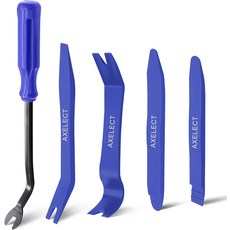 AXELECT 5개입 트림 제거 공구 키트 흠집 방지 플라스틱 지렛대 자동차 패널 도어 창문 패스너 인테리어