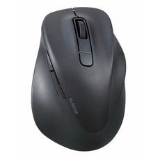ELECOM EX-G 人體工學靜音藍牙滑鼠 M-XGL30BBSK (L尺寸), 黑色