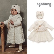 agabang Flower bling 韓服上下（帽子）01O723056