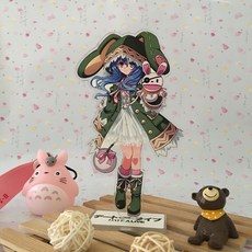 約會大作戰動漫周邊：時崎狂三夜刀神十香精美亞克力立牌，潮玩精品擺件，多角色可選, 1個, 四糸乃1