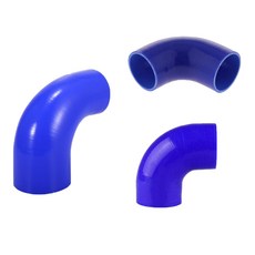 하이브-유통 90도 실리콘 터보 인터쿨러 흡기 파이프 호스 커플러 파란색, 63mm, 1개