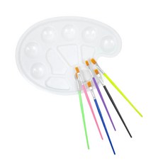 미니 팔레트 붓 6종세트 유치원 초등생 취미활동 미술 준비물, 1개