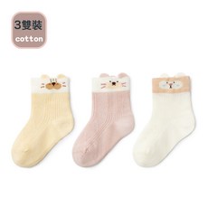 DFMEI 兒童襪子春夏季薄款可愛卡通新生嬰幼兒無骨棉襪透氣抗菌寶寶襪
