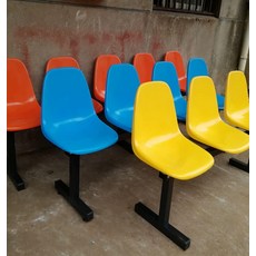 웨이팅 벤치 버스정류장 의자 대기석 플라스틱체어 야외용 파브릭 시트 실외, 2인용 블루