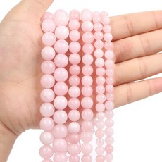 Larimar 천연 석재 비즈 Diy 6/8/10Mm 크리스탈 타이거 아이 매력 만들기 보석 목걸이 팔찌 액세서리 바느질 묵주, 53.H8717 - 6mm, 1개