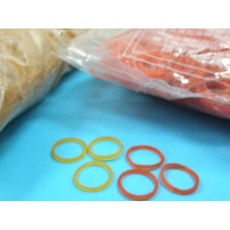 三美牌 #8橡皮筋/特強膠圈 -1/2 4兩(黃色/紅色), 黃色, 1個