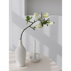 [해피인어스] 목련 조화 인테리어 가지, 1개, 화이트