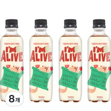I'M ALIVE KOMBUCHA 康普茶 葡萄柚蘋果味, 360ml, 8瓶