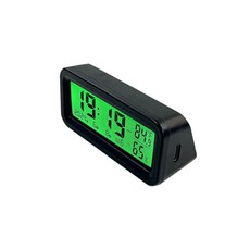 프리미엄 태양광 차량용 디지털 시계 필름 온도 추적 무선 캠핑카 솔라 그린+블루, 솔라 오렌지+블루