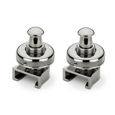 Schaller S-Locks 安全背帶扣 鞍扣背帶端 維修替換, 單買Ruthenium灰色背扣一對無螺絲