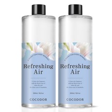 코코도르 대용량 디퓨저 리필, 리프레싱에어, 500ml, 2개
