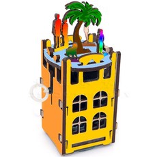 초등4 지진체험 나무 빌딩 피규어 아파트만들기 어린이집 유아과학놀이 유치원교구