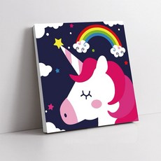數字油畫 DIY彩繪組, 1個, 獨角獸
