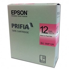 엡손 라벨테이프 SMP12R.12mm/적/흑글씨.1개 blo77726AC, 단일