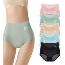 EQTN高腰無痕內褲 女士內褲 透氣舒適 親膚呵護, 牛油果綠