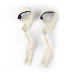 미끄럼 방지 면 파워리프팅 벨트 웨이트 스트랩 케틀벨 덤벨 근력 트레이닝 다양한 색상, 05 WL0401 white