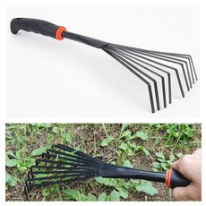 핸디 스틸 간이 주말 갈퀴 주말농장 텃밭 농장 원예 창고 낙엽 온실, 본상품