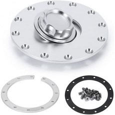 OD 1.5인치 38mm 알루미늄 합금 용접 빌릿 온 필러 넥 캡 오일 연료 물 블랙 USA, Embedded Oil Tank Cover