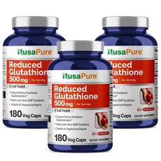 Nusapure Reduced Glutathione 500mg 누사퓨어 리듀스드 클루타치온 500mg 캡슐 - 기타건강식품