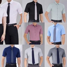 (대여)프리미엄 남자 주름방지 반팔 셔츠(각카라)